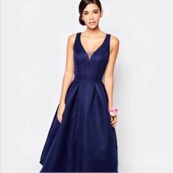 navy blue scuba dress